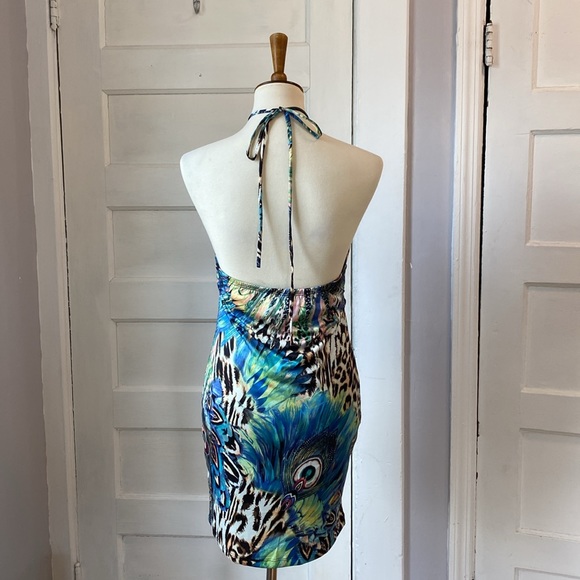 NWT Fashion Nova Paparazzi Please Halter Mini Dress, Size L - Picture 10 of 17